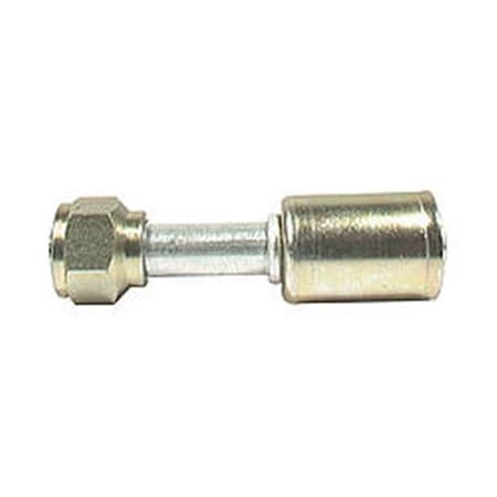 Vintage Air Vintage Air VIN35812-VUG Hose End Fitting - AC Refrigerant Straight 8 AN Hose Crimp to 8 AN Female O-Ring - Aluminum & Steel VIN35812-VUG